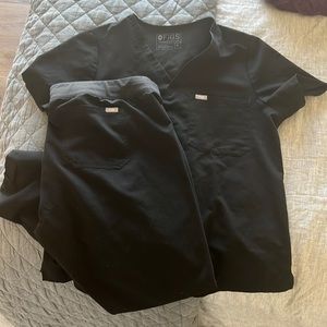 Figs Catarina top and Livingston tall pants